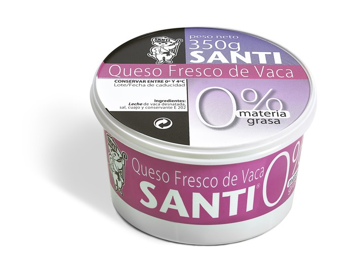 Queso Fresco de vaca SANTI 0% M.G.